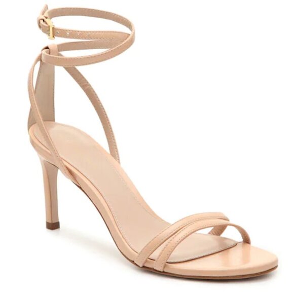 New Stuart Weitzman Lexi Blush Heel Sandal New In Box Size 8 - Picture 1 of 6